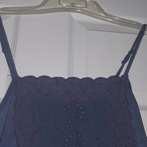 American Eagle Navy Blue Spaghetti Strap Top